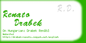 renato drabek business card